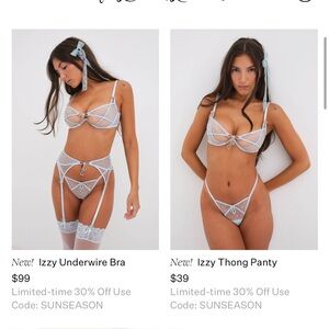 Full For Love and Lemons Izzy Lingerie Set Size: M